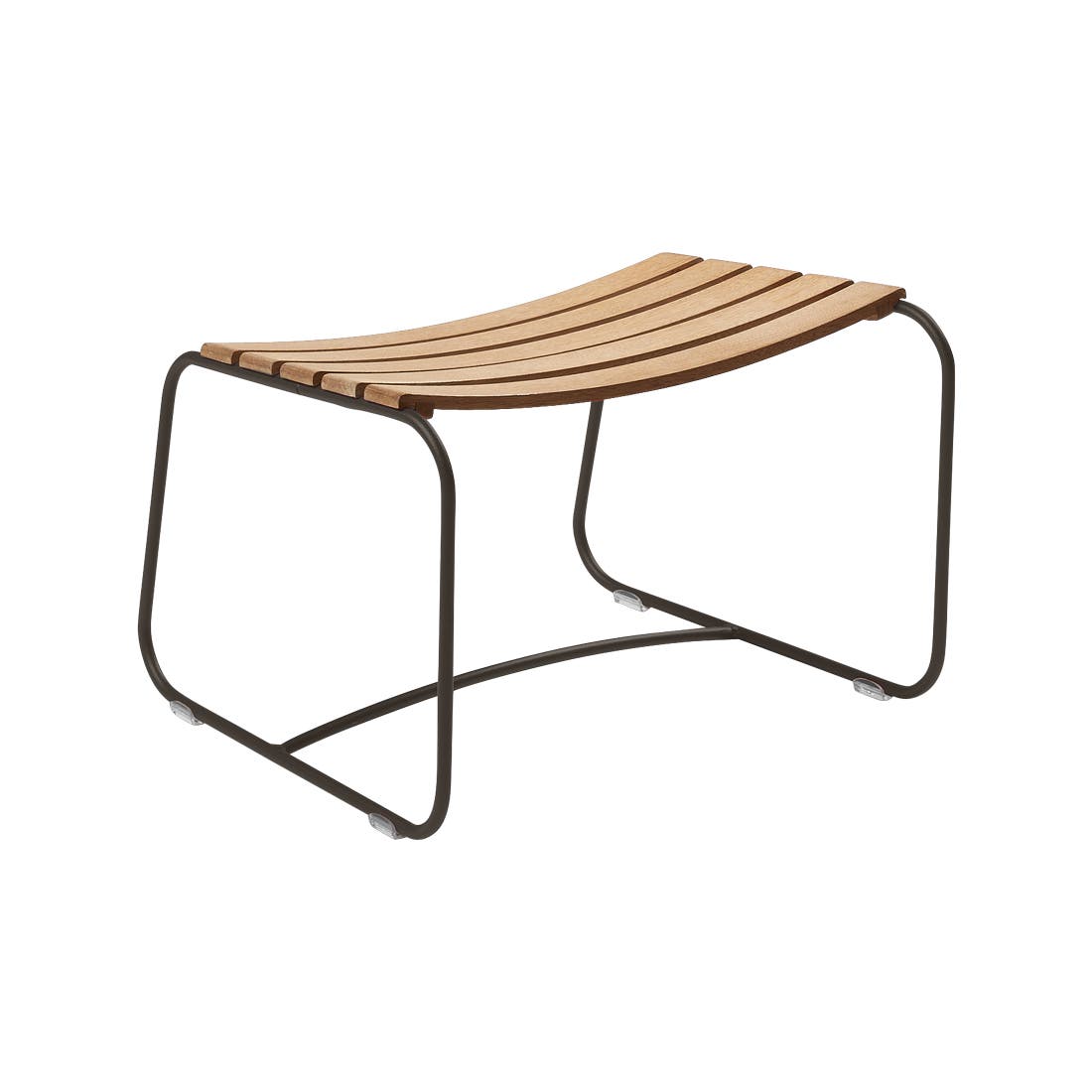 Striking teak footstool