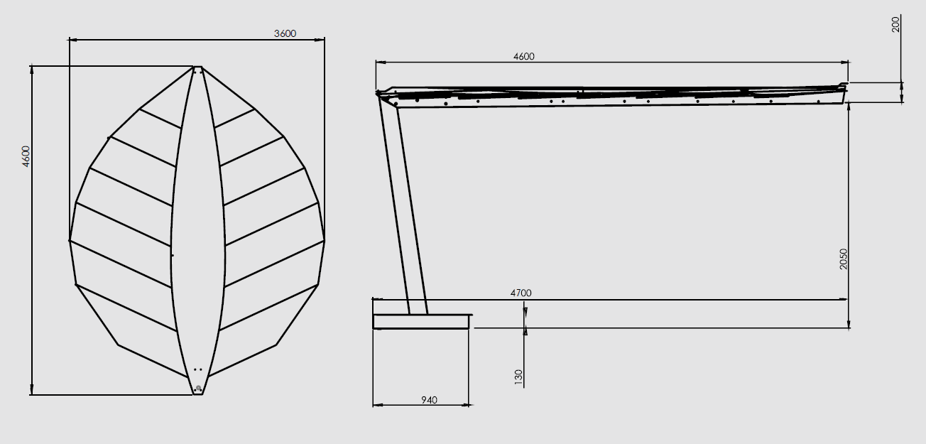 Heatsail Leaf Terrasverwarming
