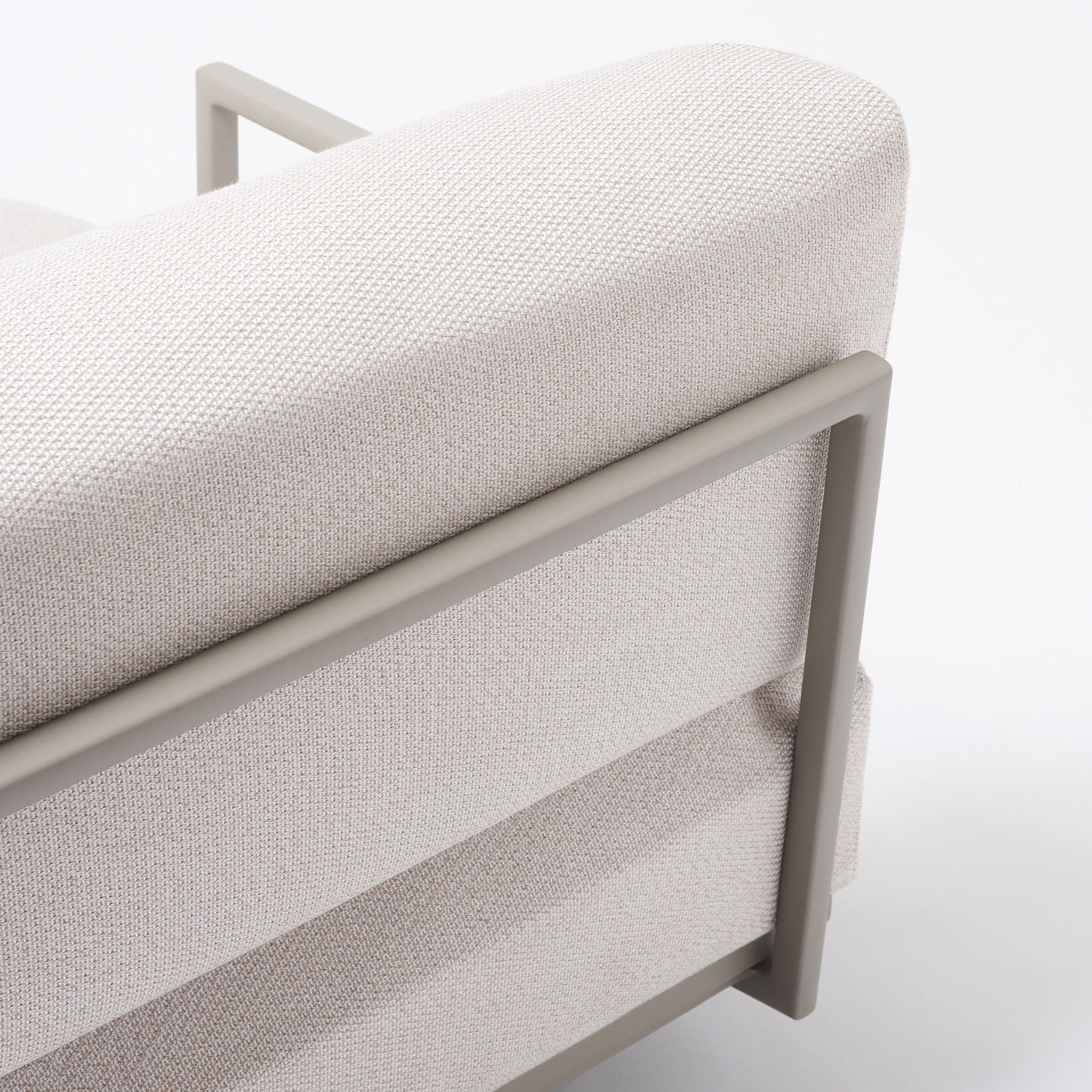 Solaris Evo Dormeuse met Rechterarmleuning, Plat touw Brownie – 7412BD