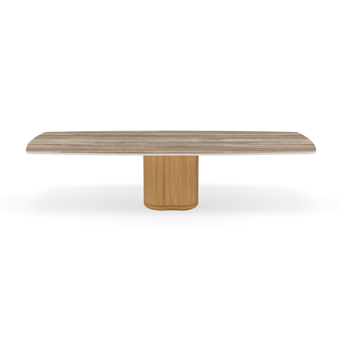Ogado Low dining table rectangular rounded edge