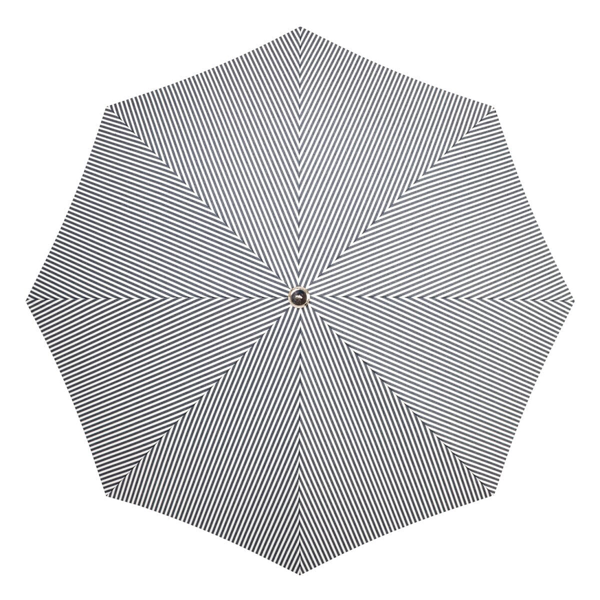 Lauren's Navy Stripe Premium Beach Umbrella