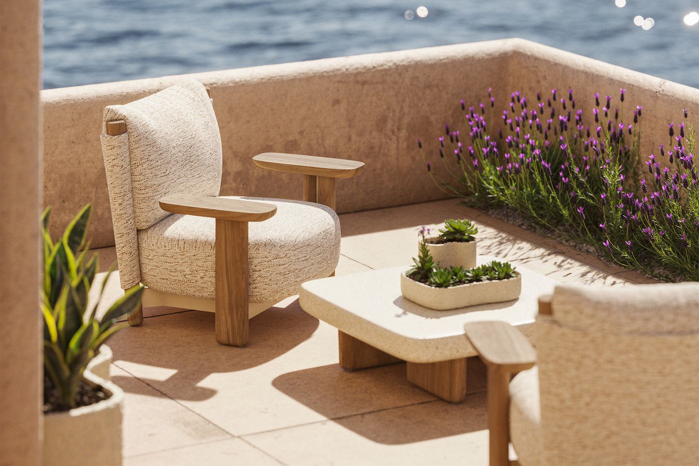 Vondom Milos Wood Lounge Chair
