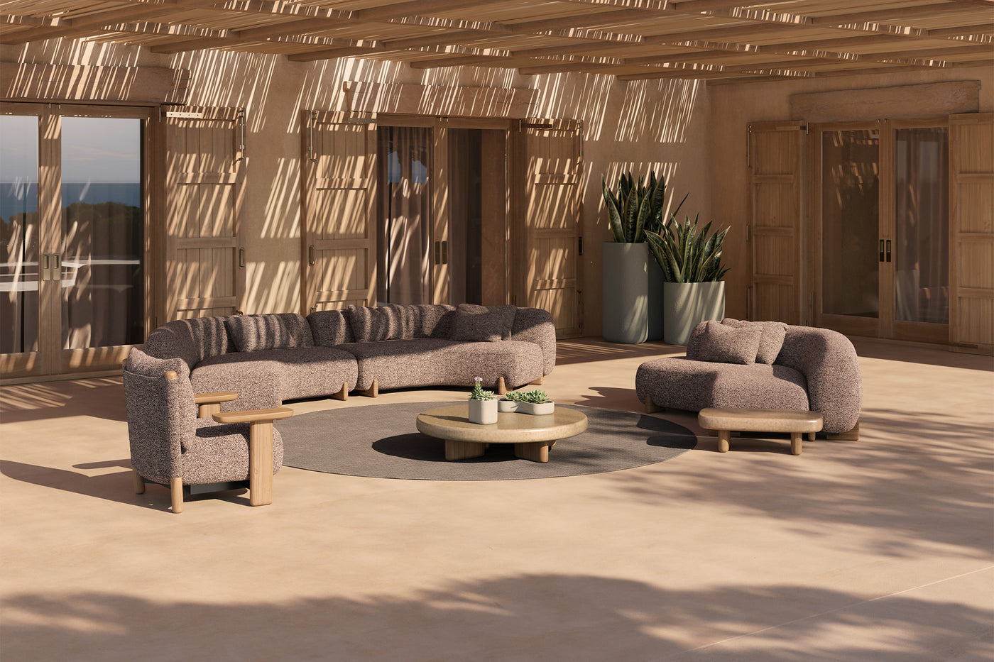 Vondom Milos Wood Lounge Chair
