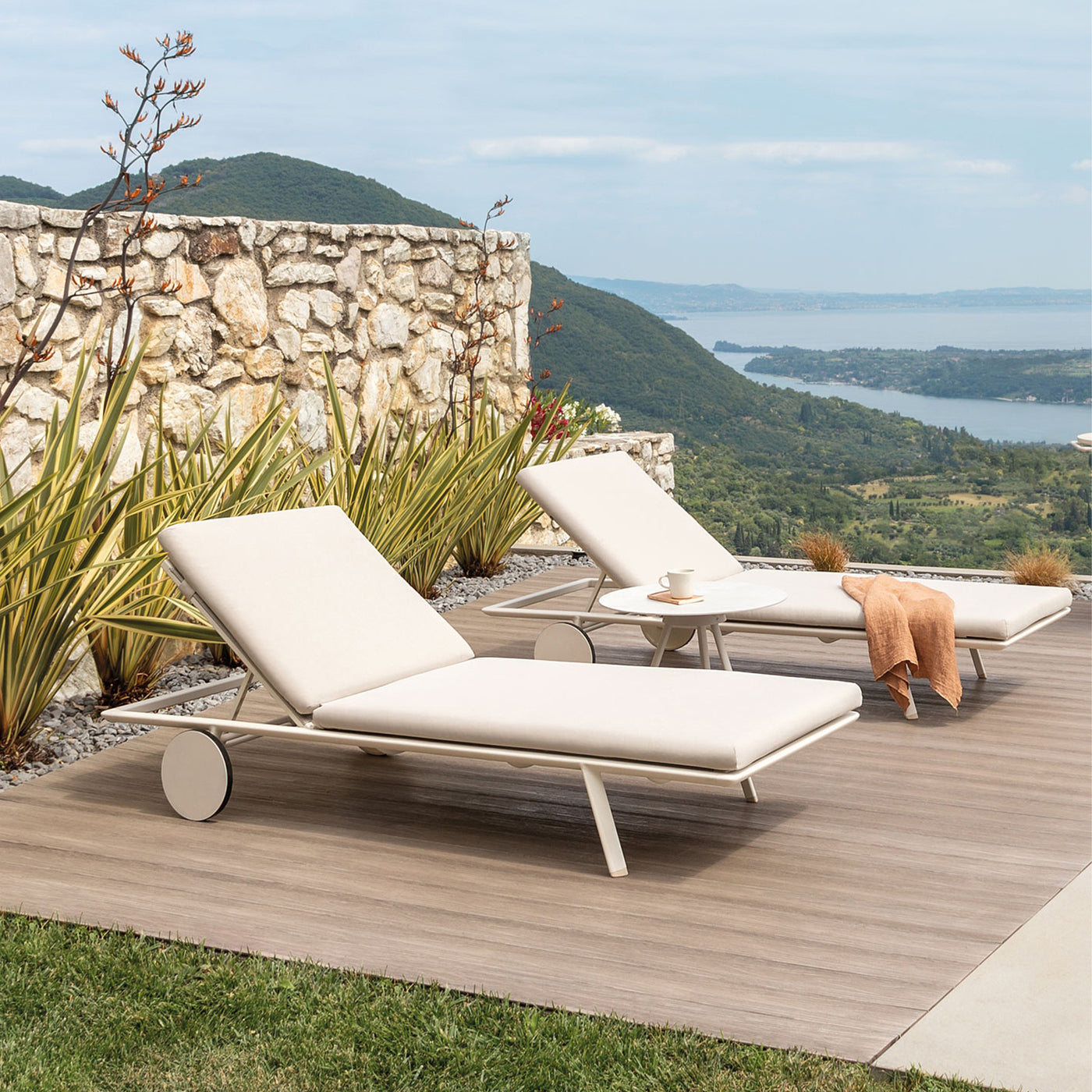 Zebra – Sunlounger Mat sfeerbeeld