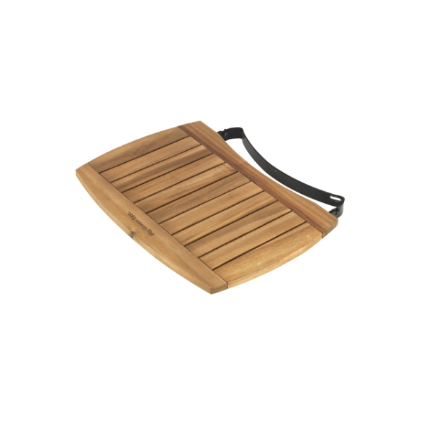 2 Wooden Egg Mates L 21"/53 Cm Korte Stroken Acacia