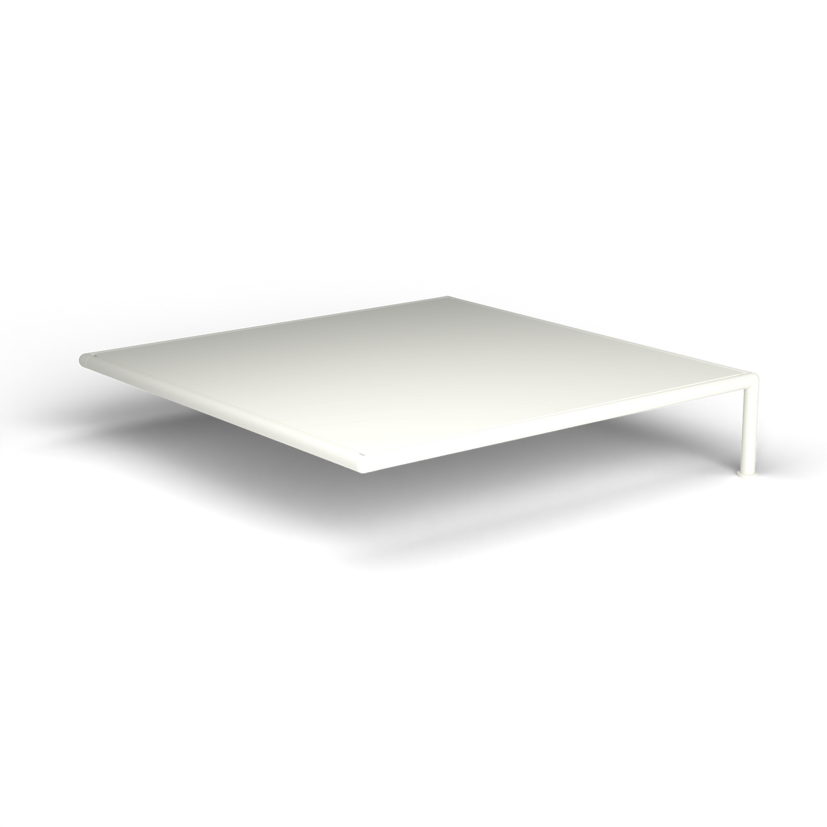 Roè Vierkante Zijsalontafel - White