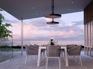 Bromic Eclipse Electric Straight Ceiling Pole
