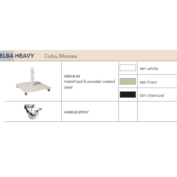 Elba Heavy Parasolvoet