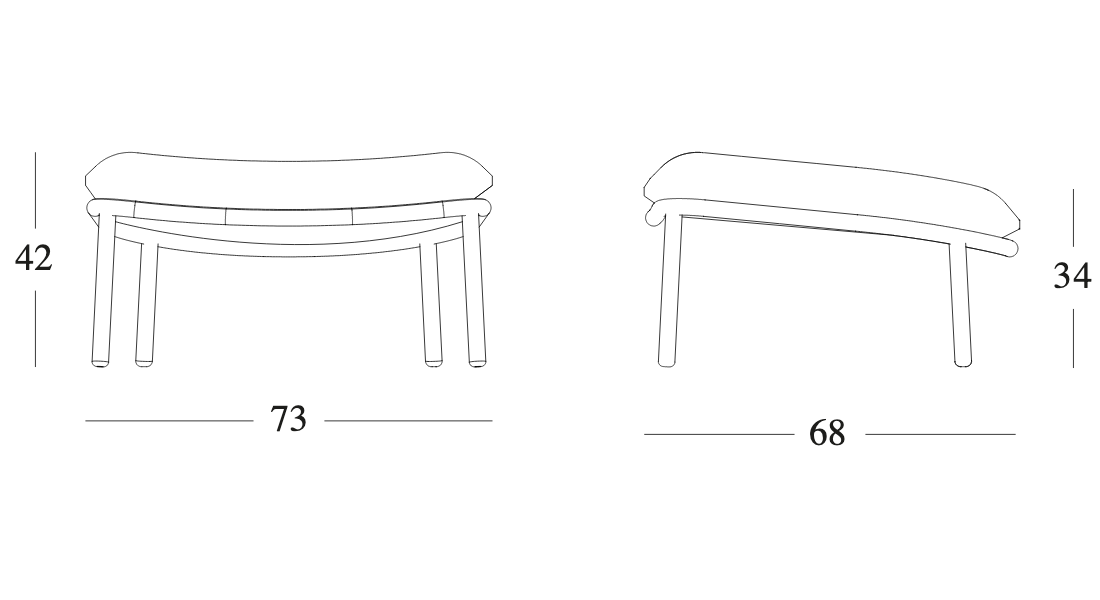 Technische tekening – Kodo Footrest