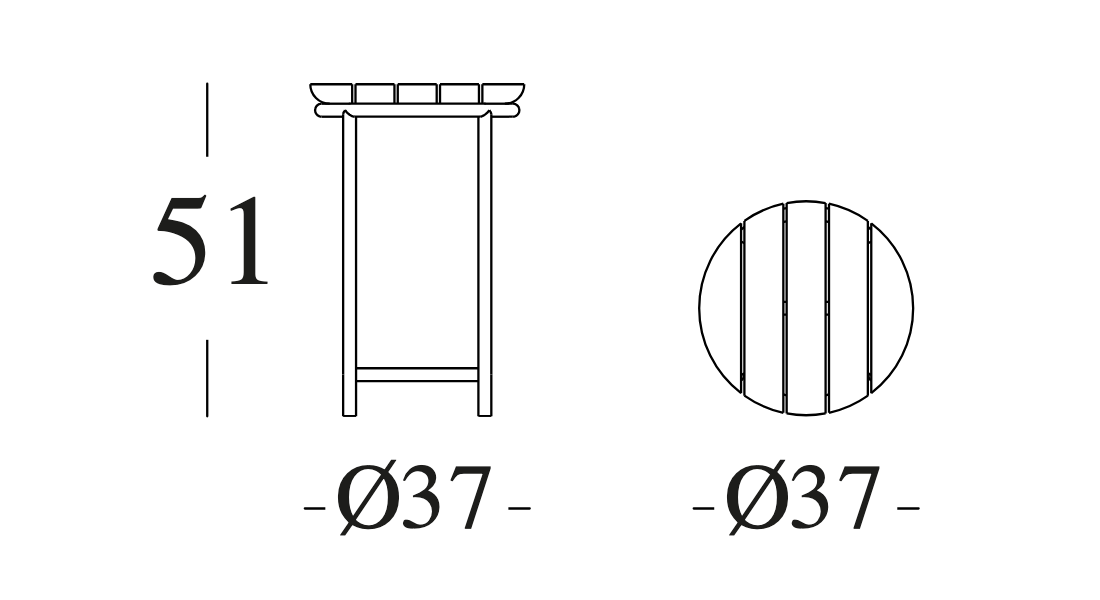 Technische tekening – Wicked Side Table Top