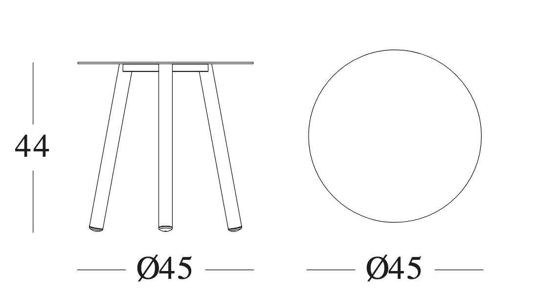 Technische tekening – Lilo Side Table