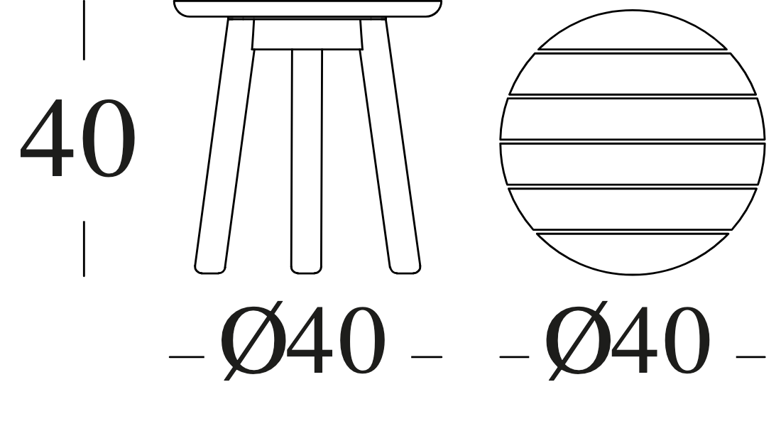 Technische tekening – Anton Side Table