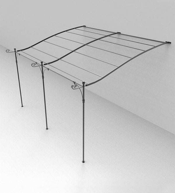 Unopiù Solaire Aanbouwpergola met gebogen dak