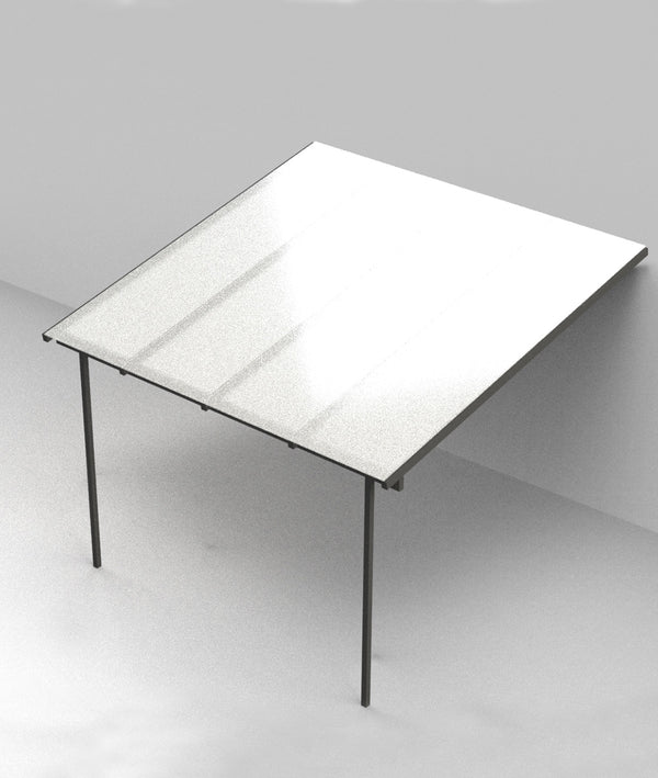 Unopiù Meridienne Aanbouwpergola met polycarbonaat dak