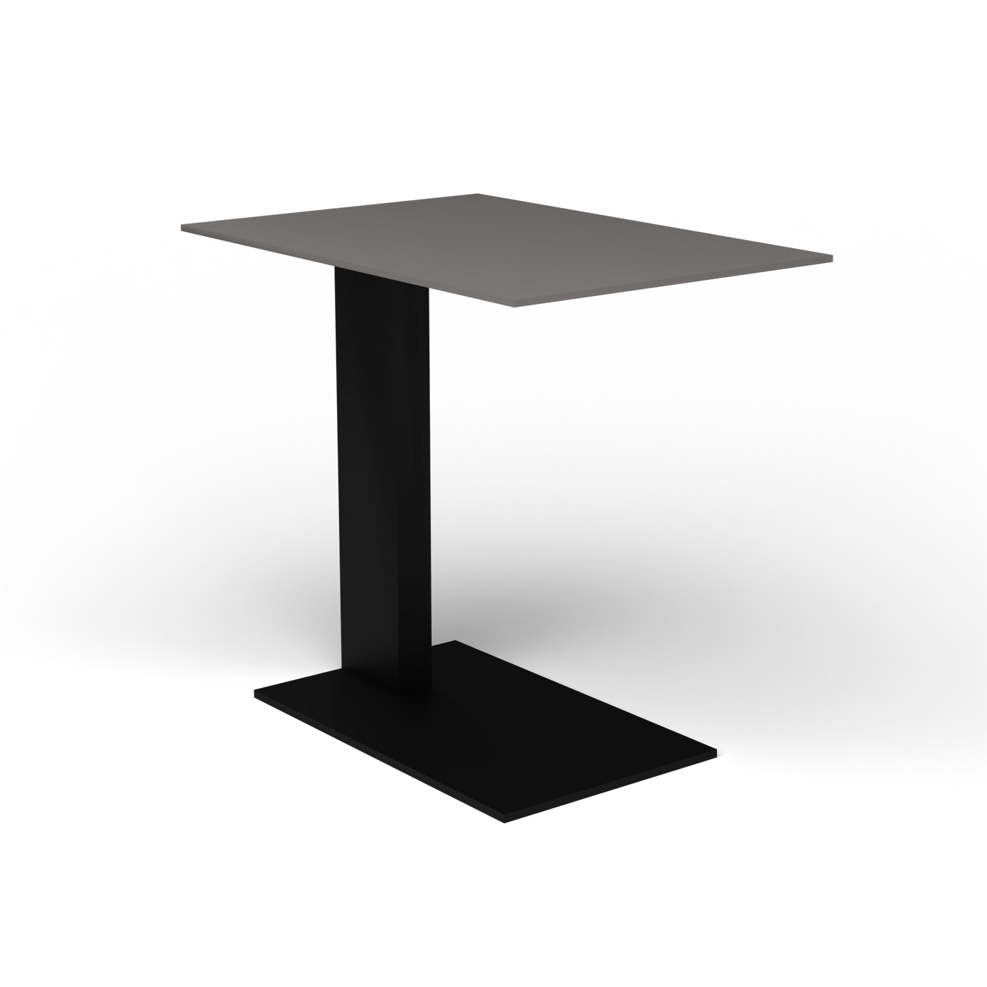 Solaris Evo Bijzettafel - Black, Aluminium speckled Anthracite