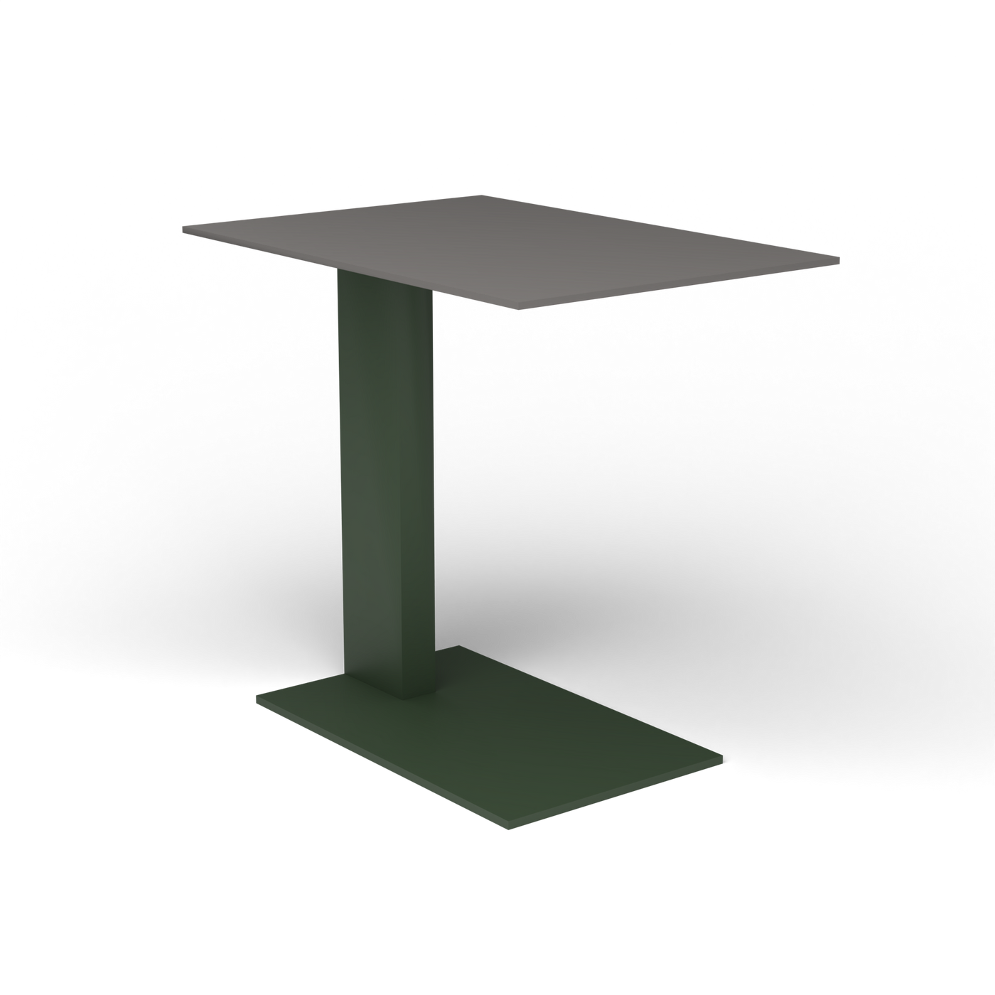 Solaris Evo Bijzettafel - Bottle Green, Aluminium speckled Anthracite