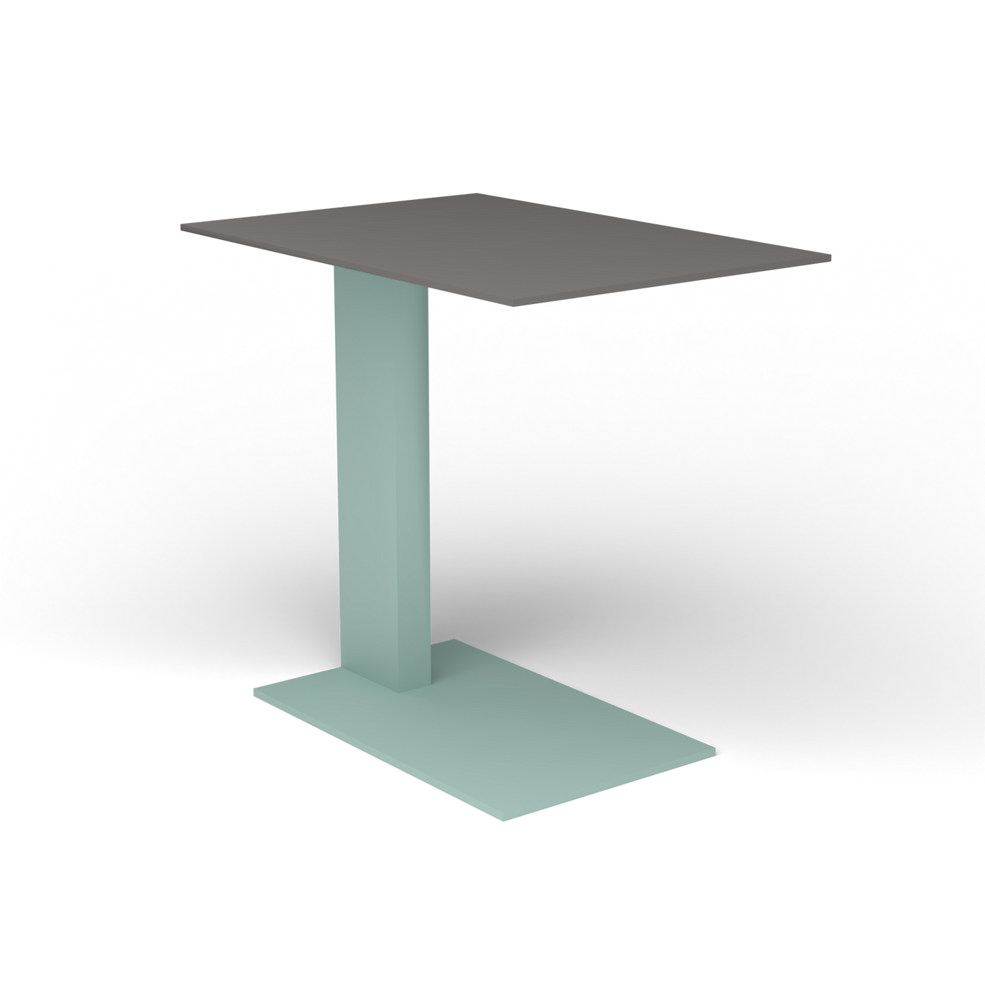 Solaris Evo Bijzettafel - Light Blue, Aluminium speckled Anthracite