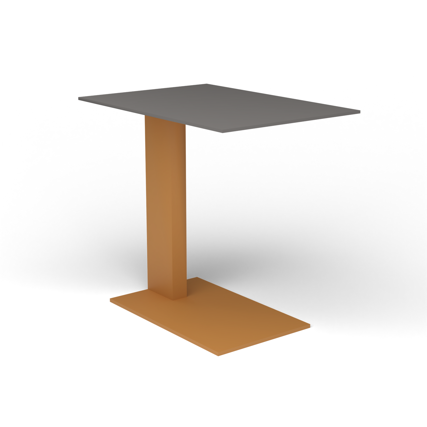 Solaris Evo Bijzettafel - Mustard Yellow, Aluminium speckled Anthracite