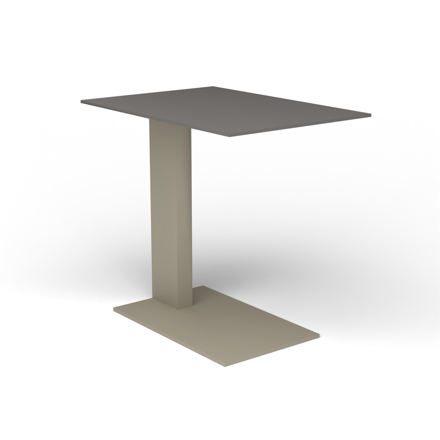 Solaris Evo Bijzettafel - Pearly Gold, Aluminium speckled Anthracite