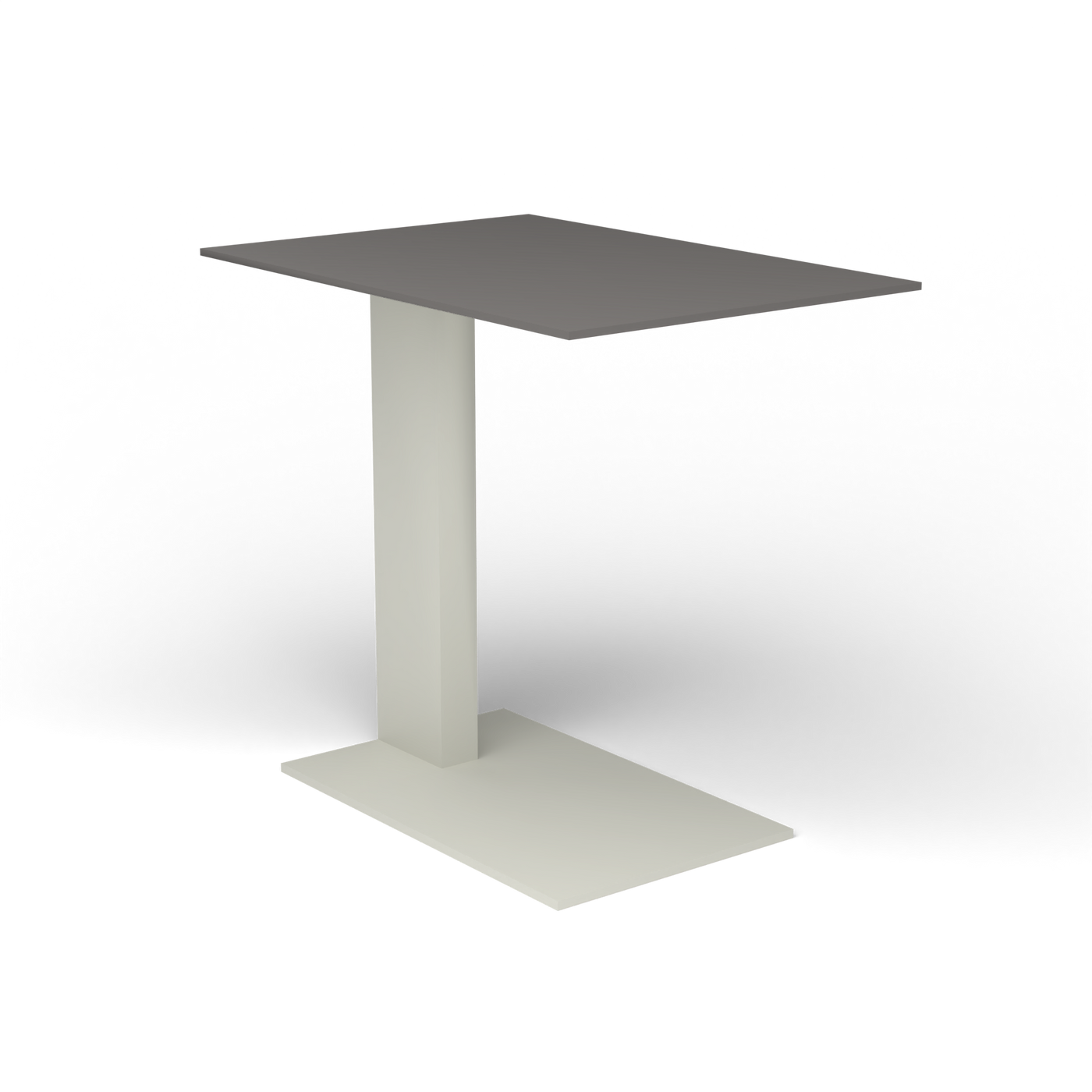 Solaris Evo Bijzettafel - Powder Grey, Aluminium speckled Anthracite