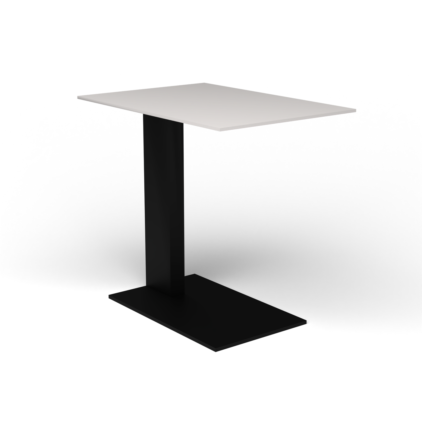 Solaris Evo Bijzettafel - Black, Aluminium speckled Grey