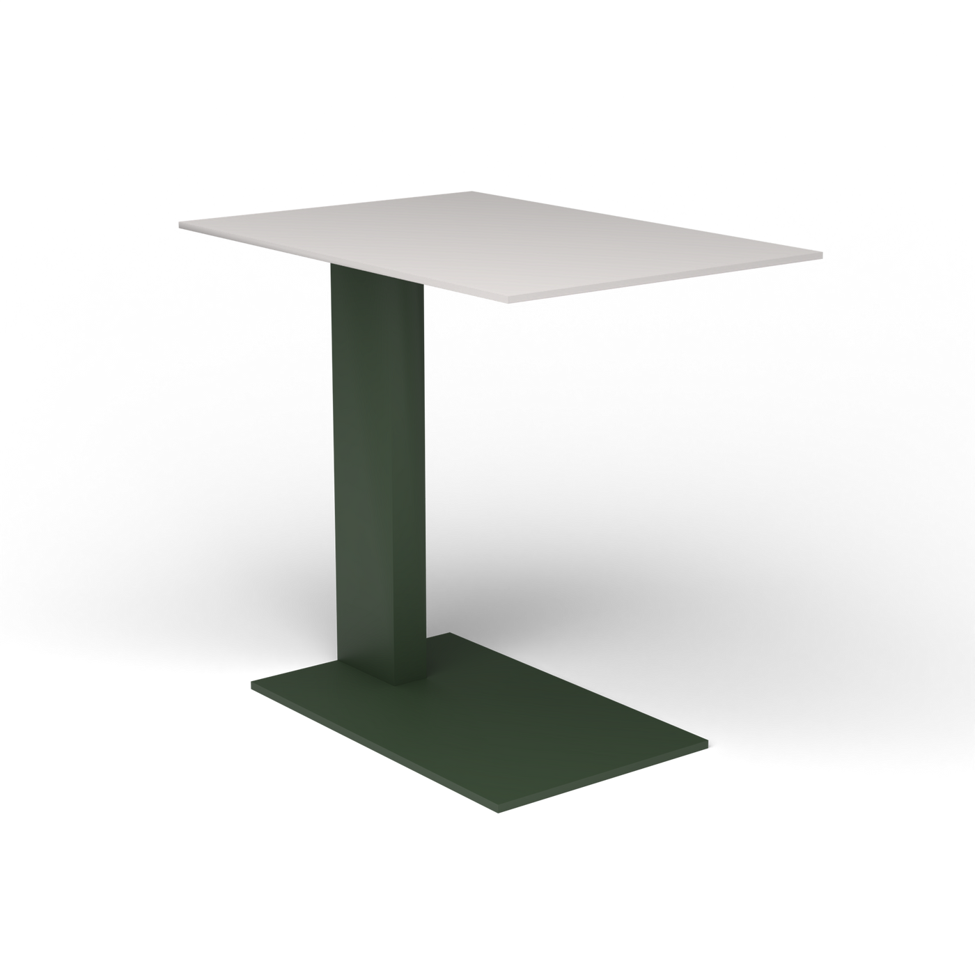 Solaris Evo Bijzettafel - Bottle Green, Aluminium speckled Grey