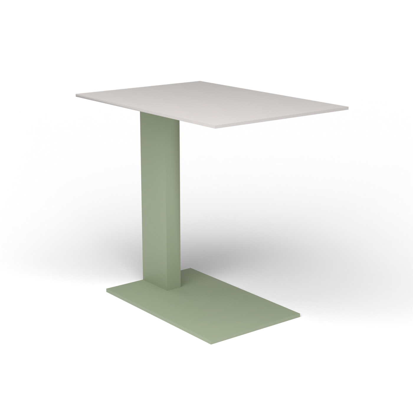 Solaris Evo Bijzettafel - Green Tea, Aluminium speckled Grey