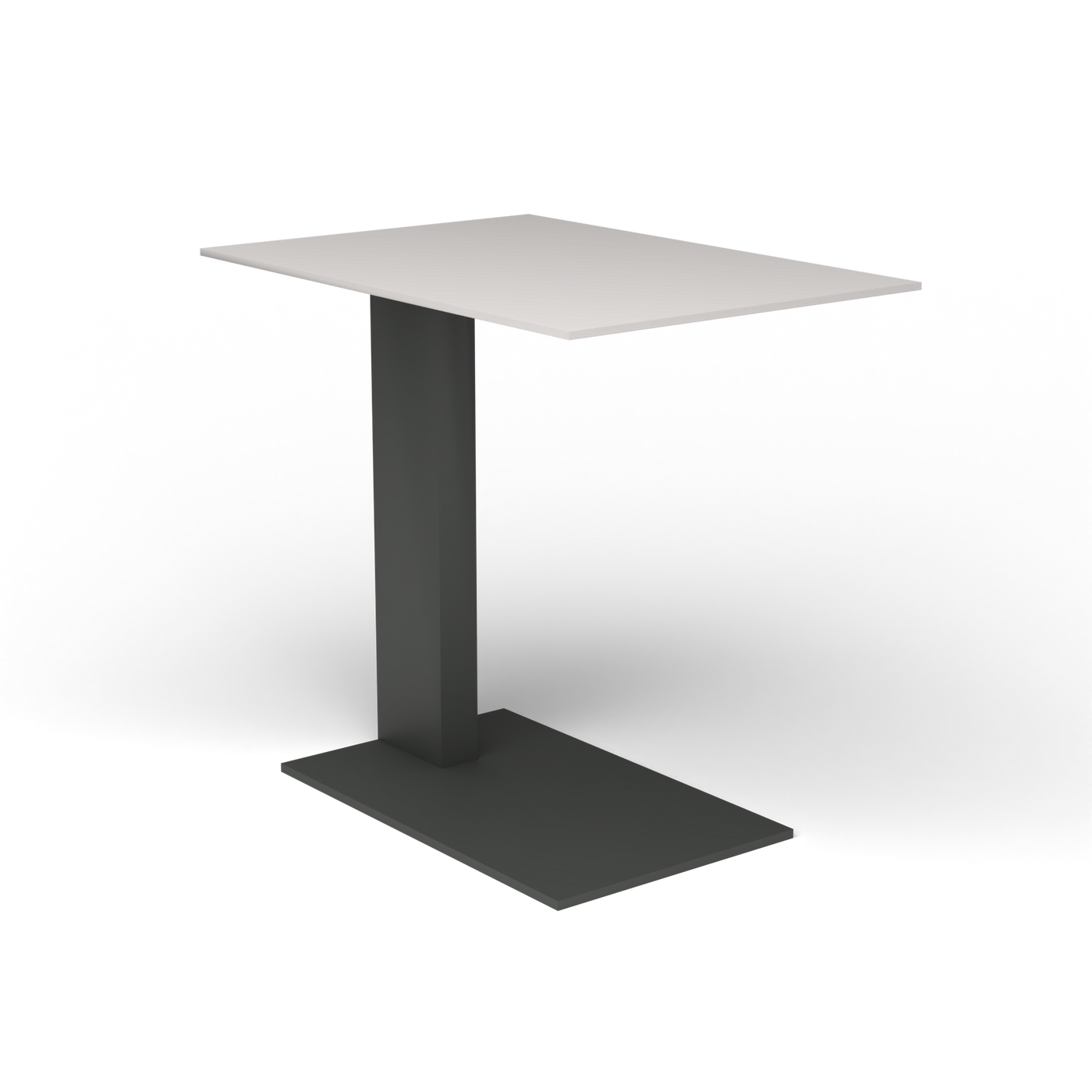 Solaris Evo Bijzettafel - Metallic Grey, Aluminium speckled Grey