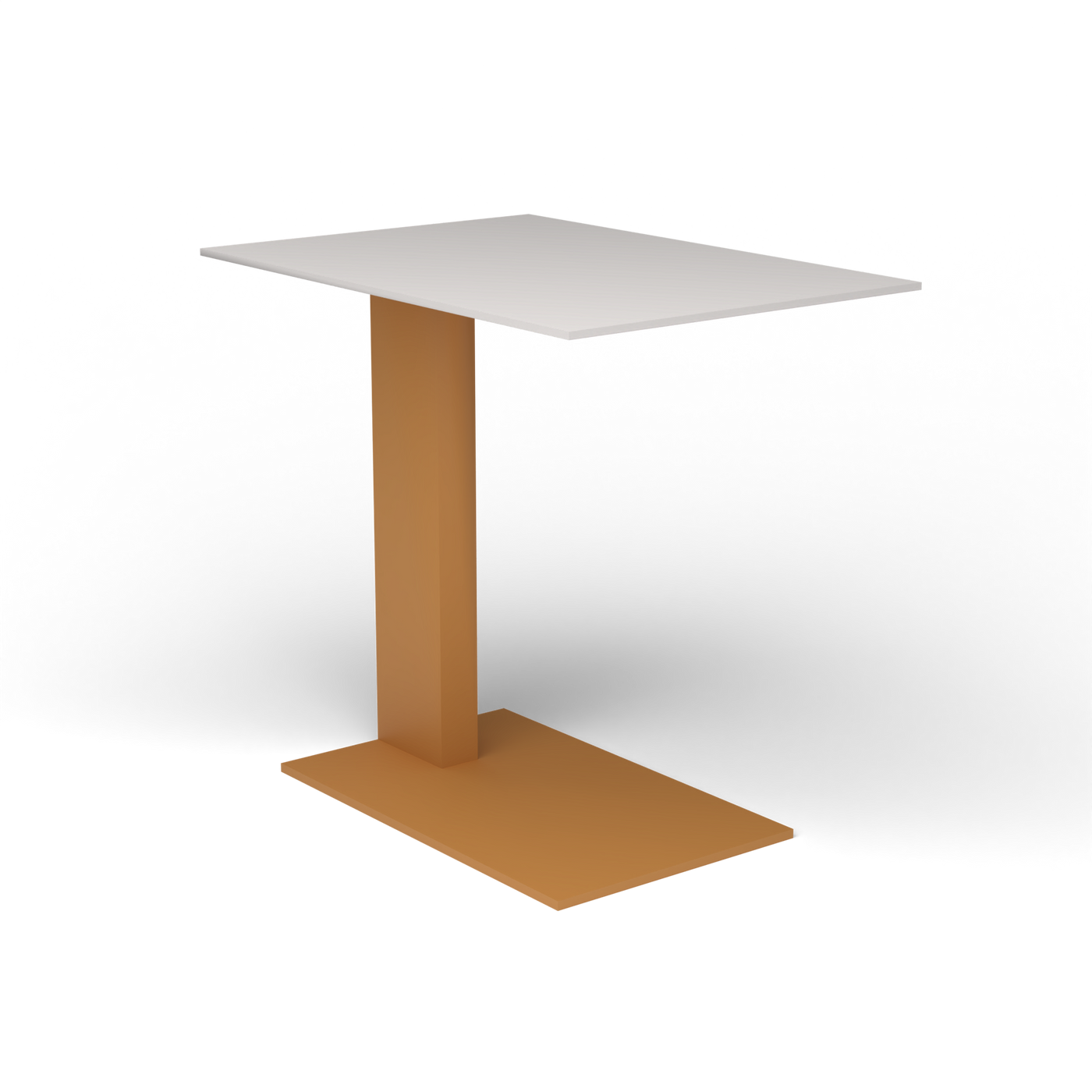 Solaris Evo Bijzettafel - Mustard Yellow, Aluminium speckled Grey