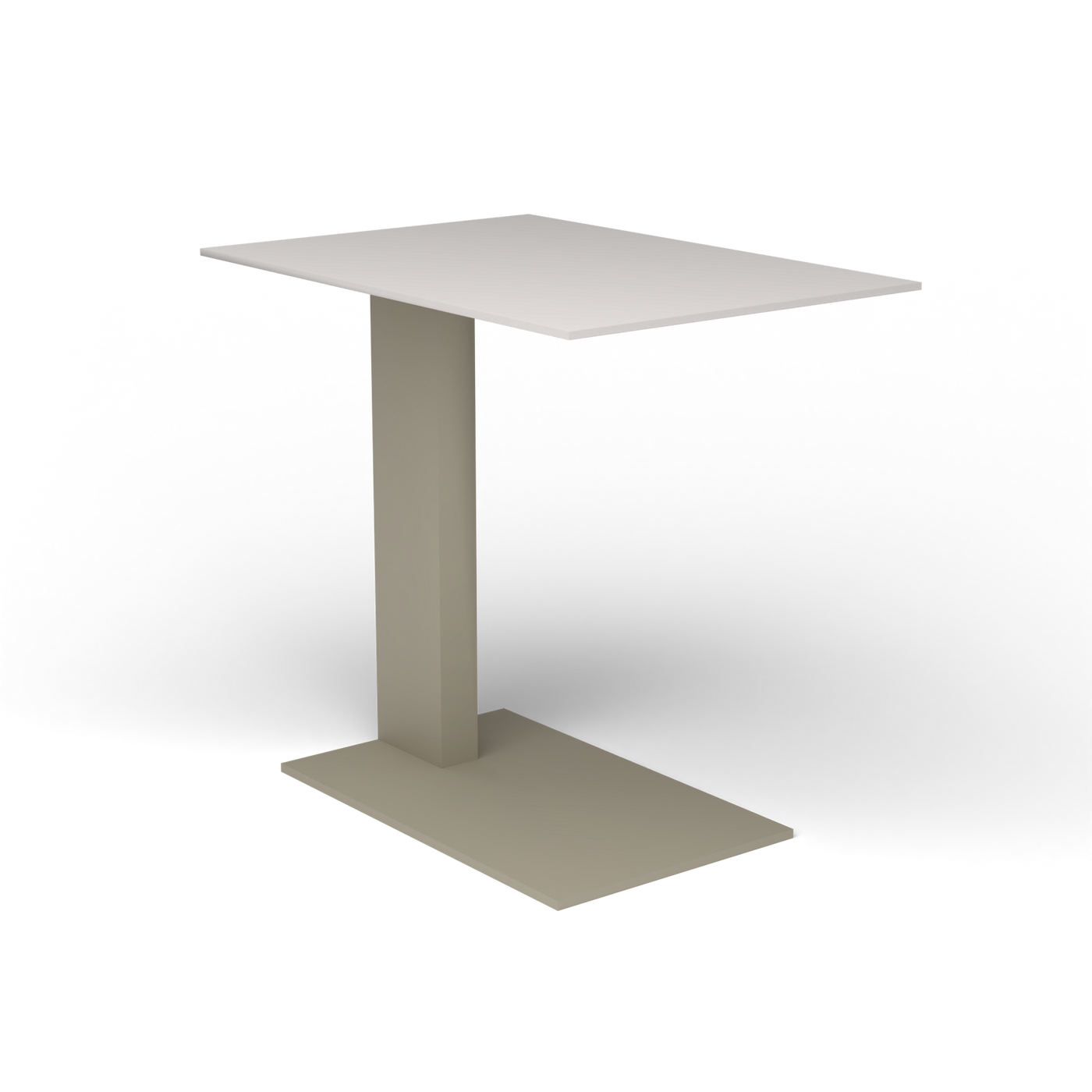 Solaris Evo Bijzettafel - Pearly Gold, Aluminium speckled Grey