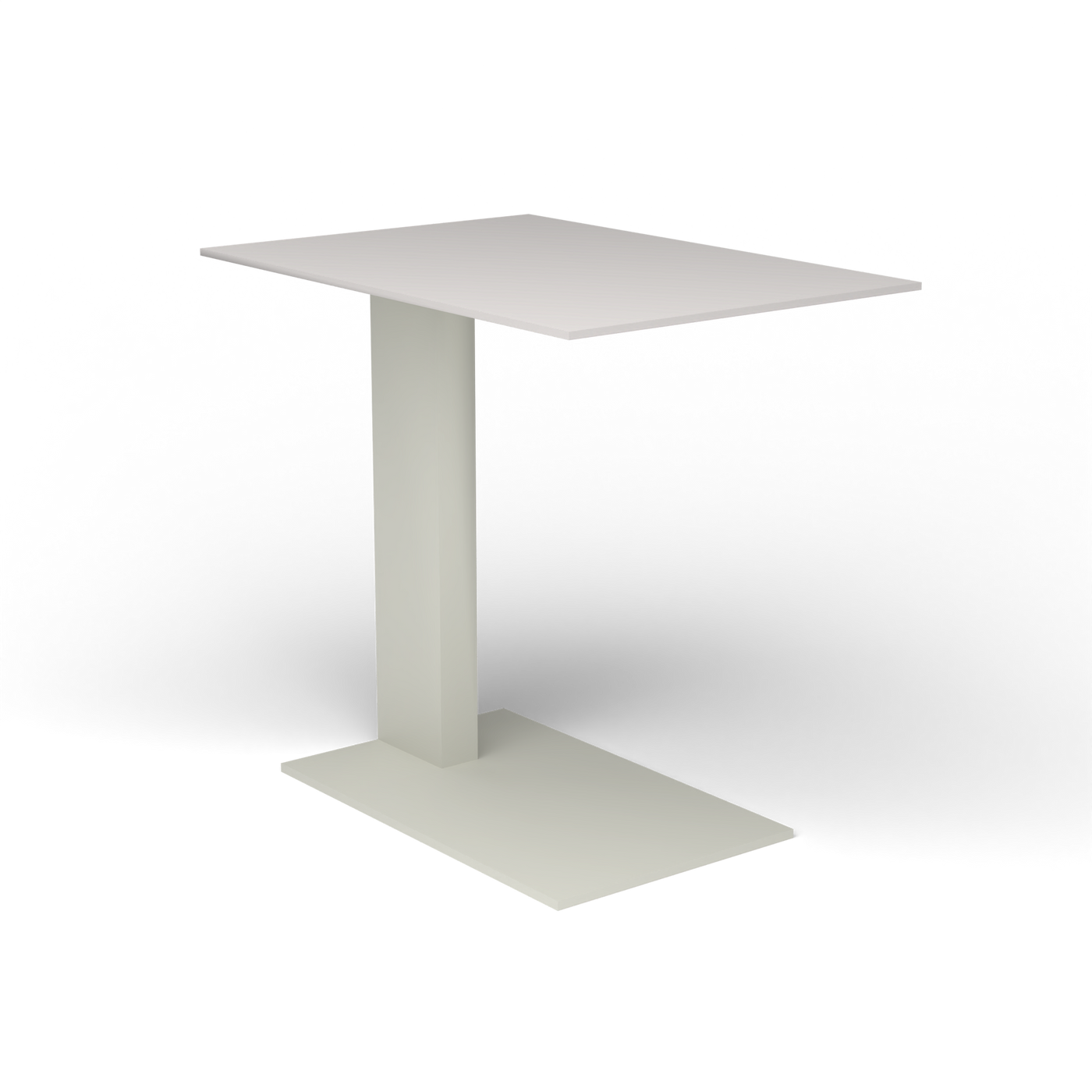 Solaris Evo Bijzettafel - Powder Grey, Aluminium speckled Grey