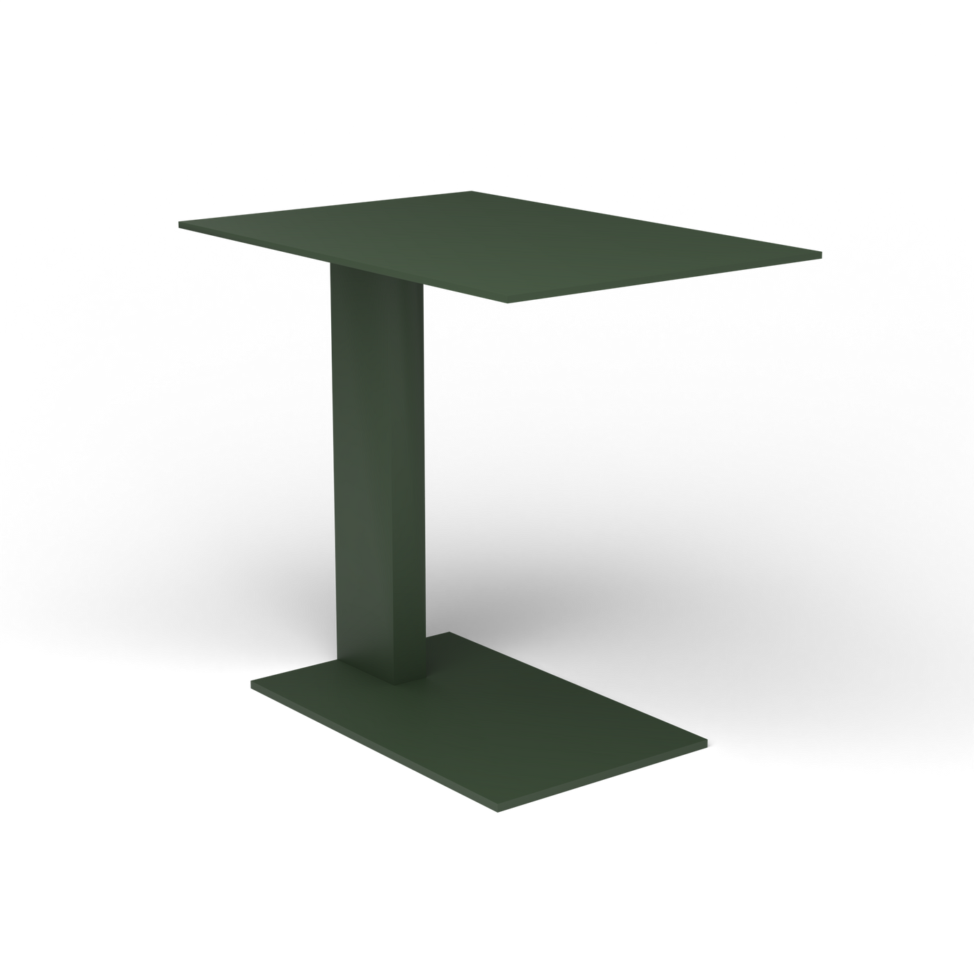 Solaris Evo Bijzettafel - Bottle Green, Gelakt aluminium (volgt onderstelkleur)
