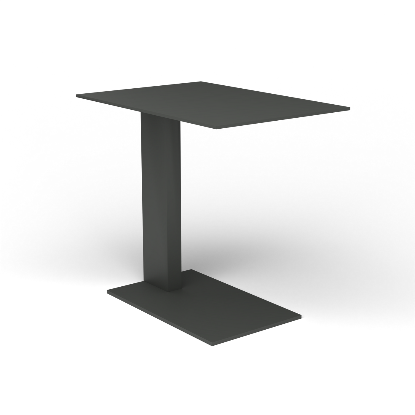 Solaris Evo Bijzettafel - Metallic Grey, Gelakt aluminium (volgt onderstelkleur)