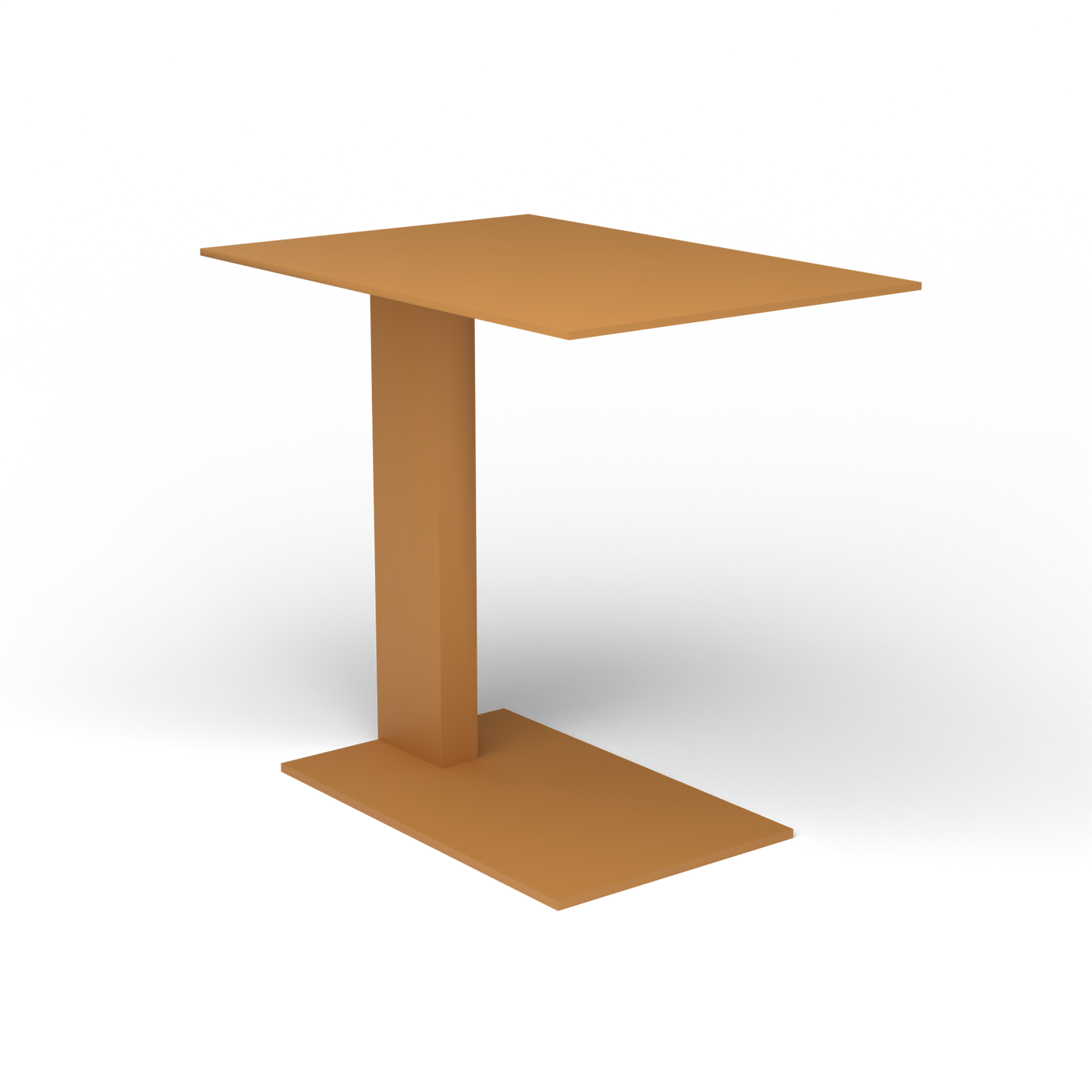 Solaris Evo Bijzettafel - Mustard Yellow, Gelakt aluminium (volgt onderstelkleur)