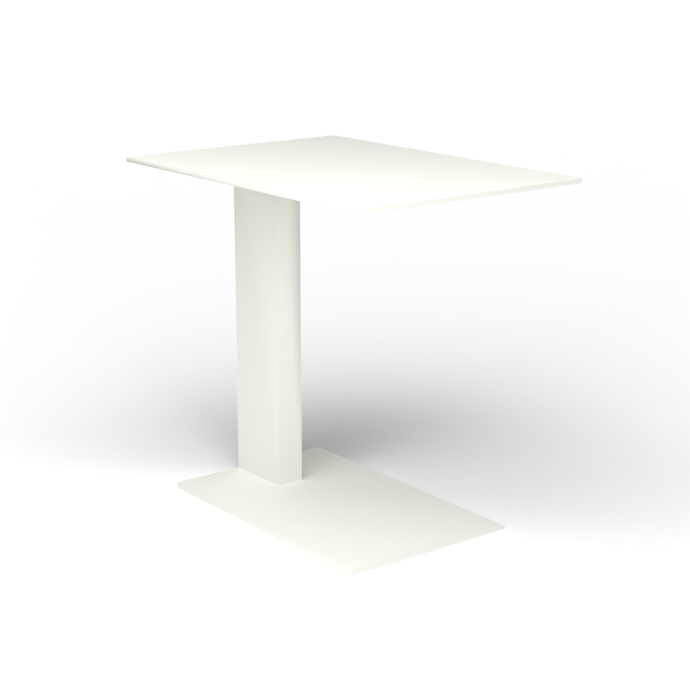 Solaris Evo Bijzettafel - White, Gelakt aluminium (volgt onderstelkleur)