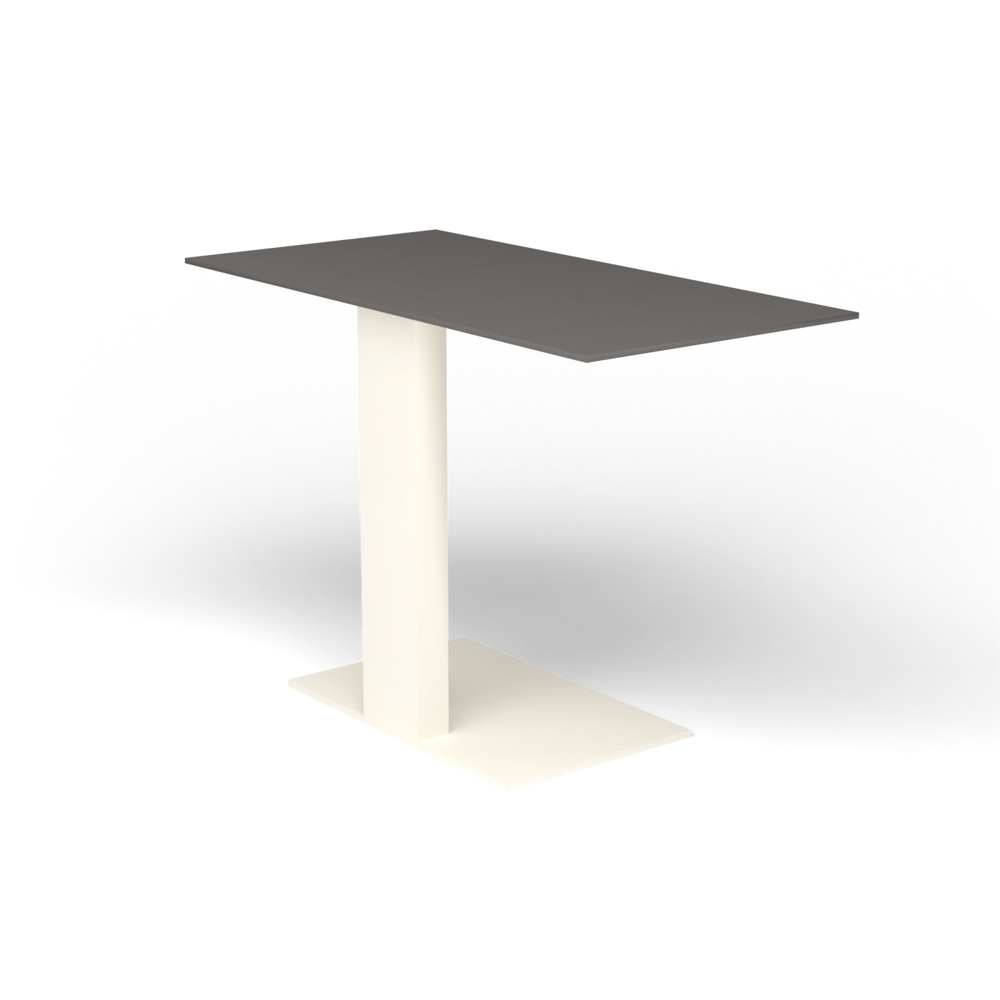 Solaris Evo Bijzettafel - Antique White, Aluminium speckled Anthracite