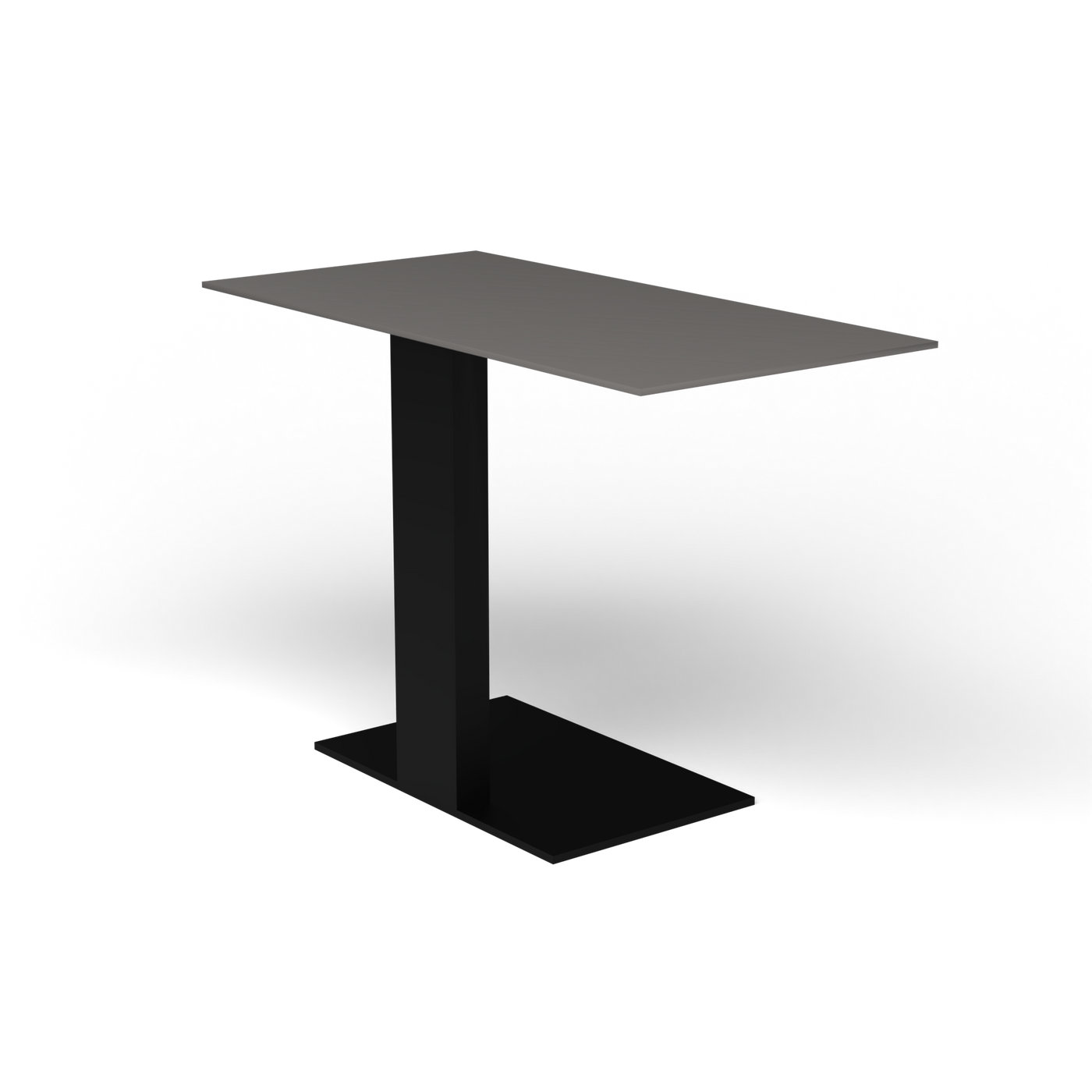 Solaris Evo Bijzettafel - Black, Aluminium speckled Anthracite