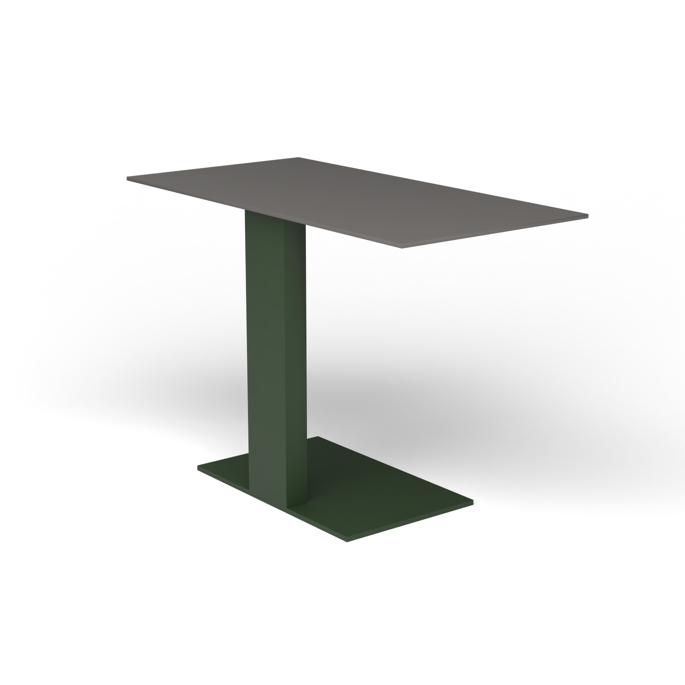 Solaris Evo Bijzettafel - Bottle Green, Aluminium speckled Anthracite