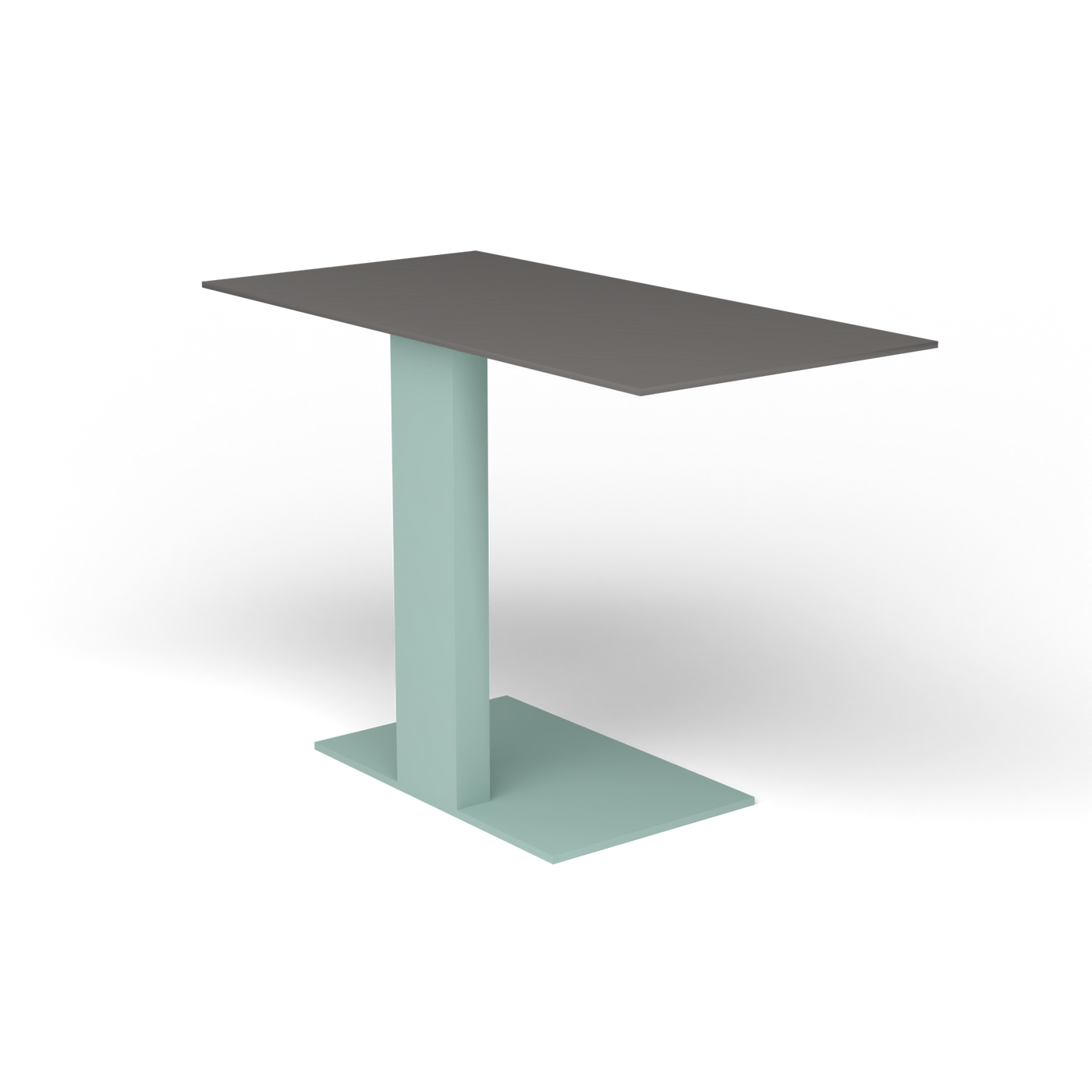 Solaris Evo Bijzettafel - Light Blue, Aluminium speckled Anthracite