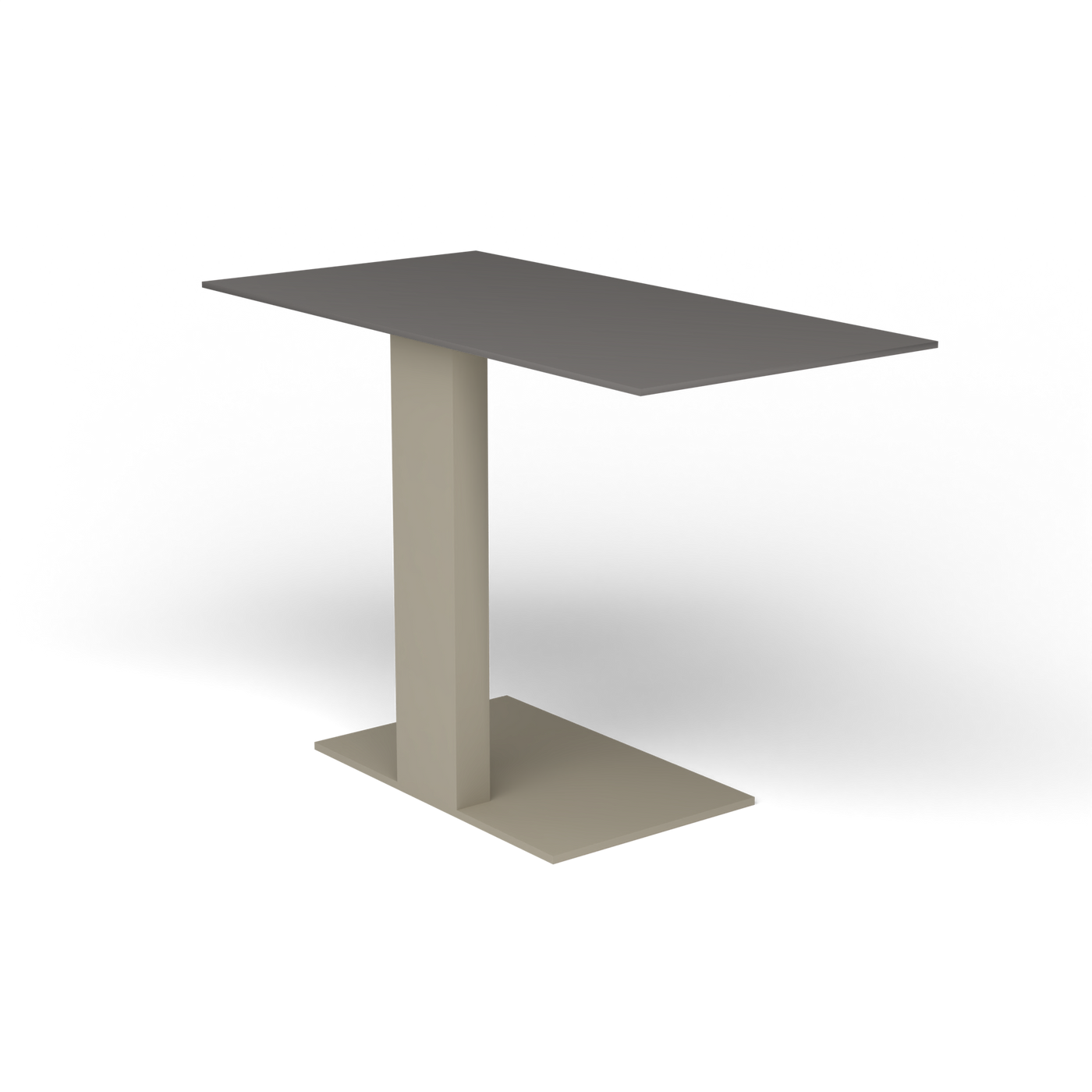 Solaris Evo Bijzettafel - Pearly Gold, Aluminium speckled Anthracite