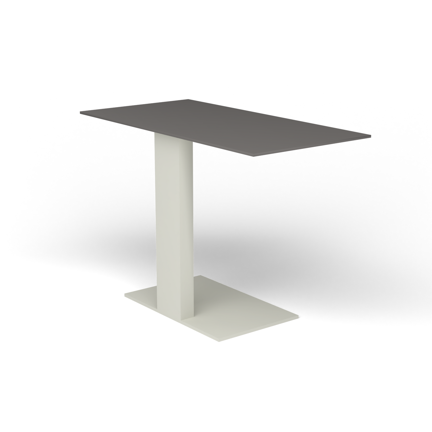 Solaris Evo Bijzettafel - Powder Grey, Aluminium speckled Anthracite
