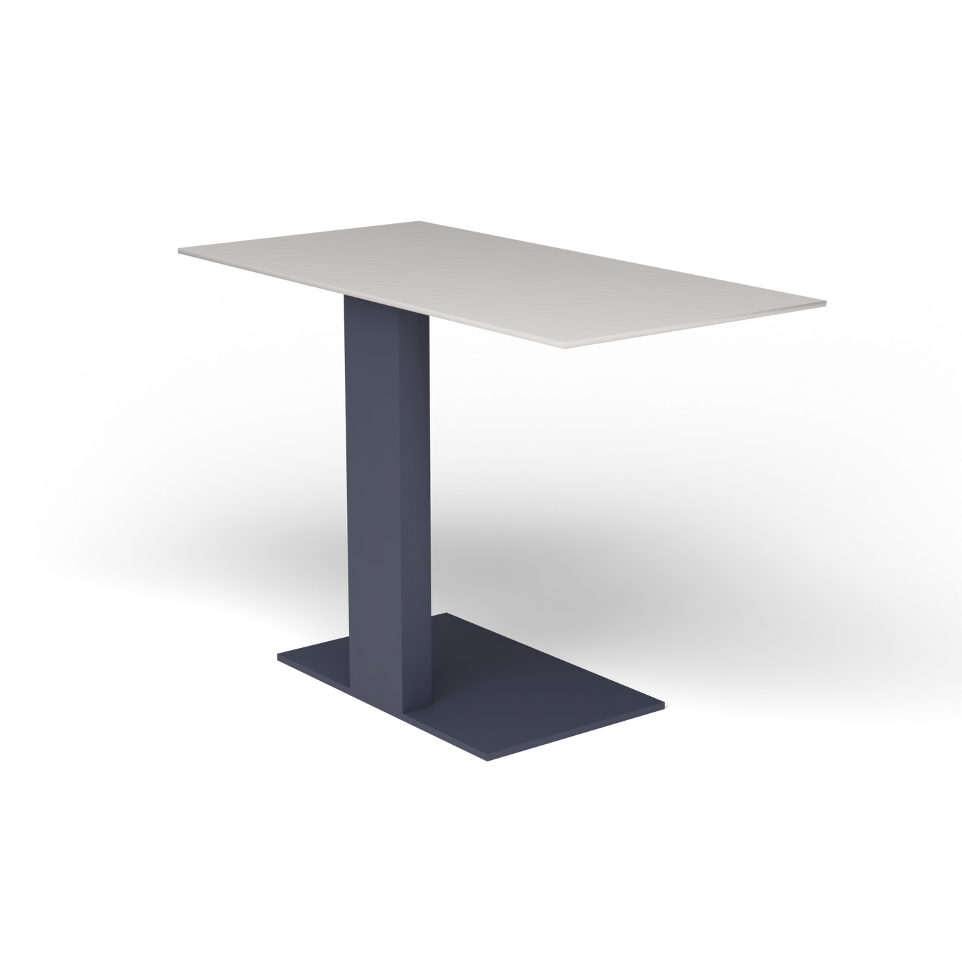 Solaris Evo Bijzettafel - Grey Blue, Aluminium speckled Grey