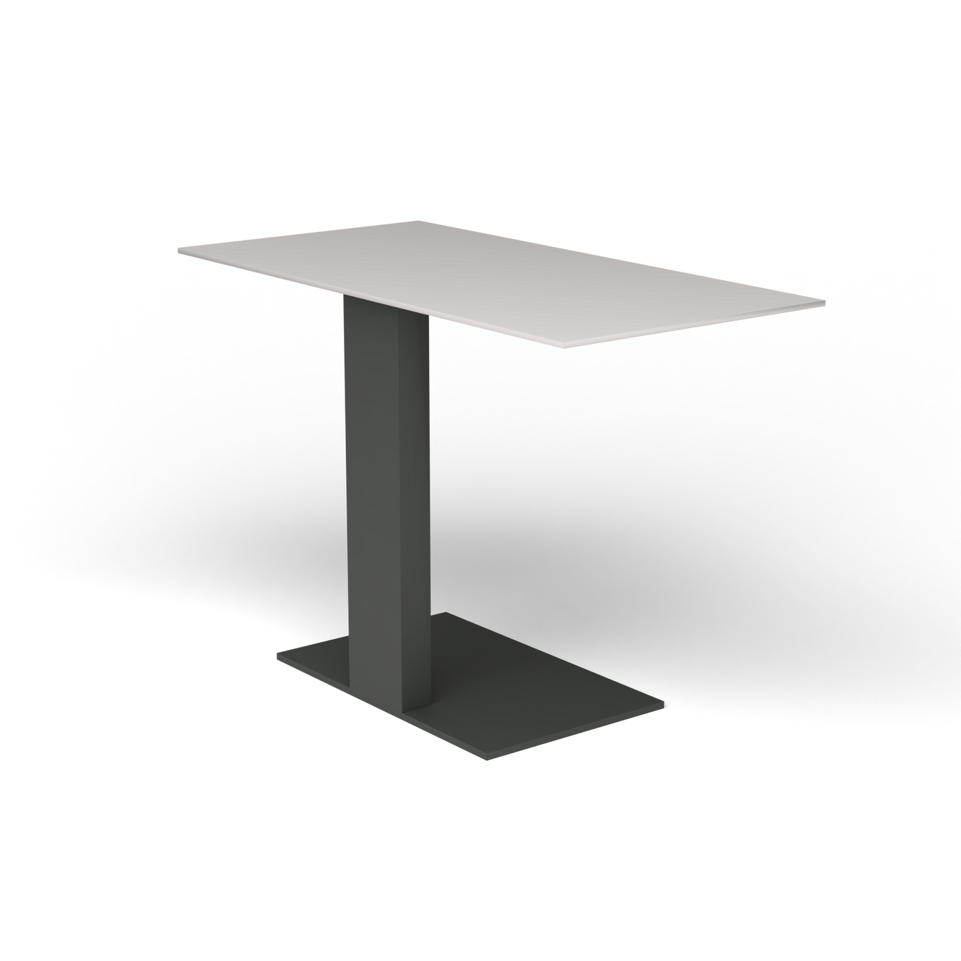 Solaris Evo Bijzettafel - Metallic Grey, Aluminium speckled Grey