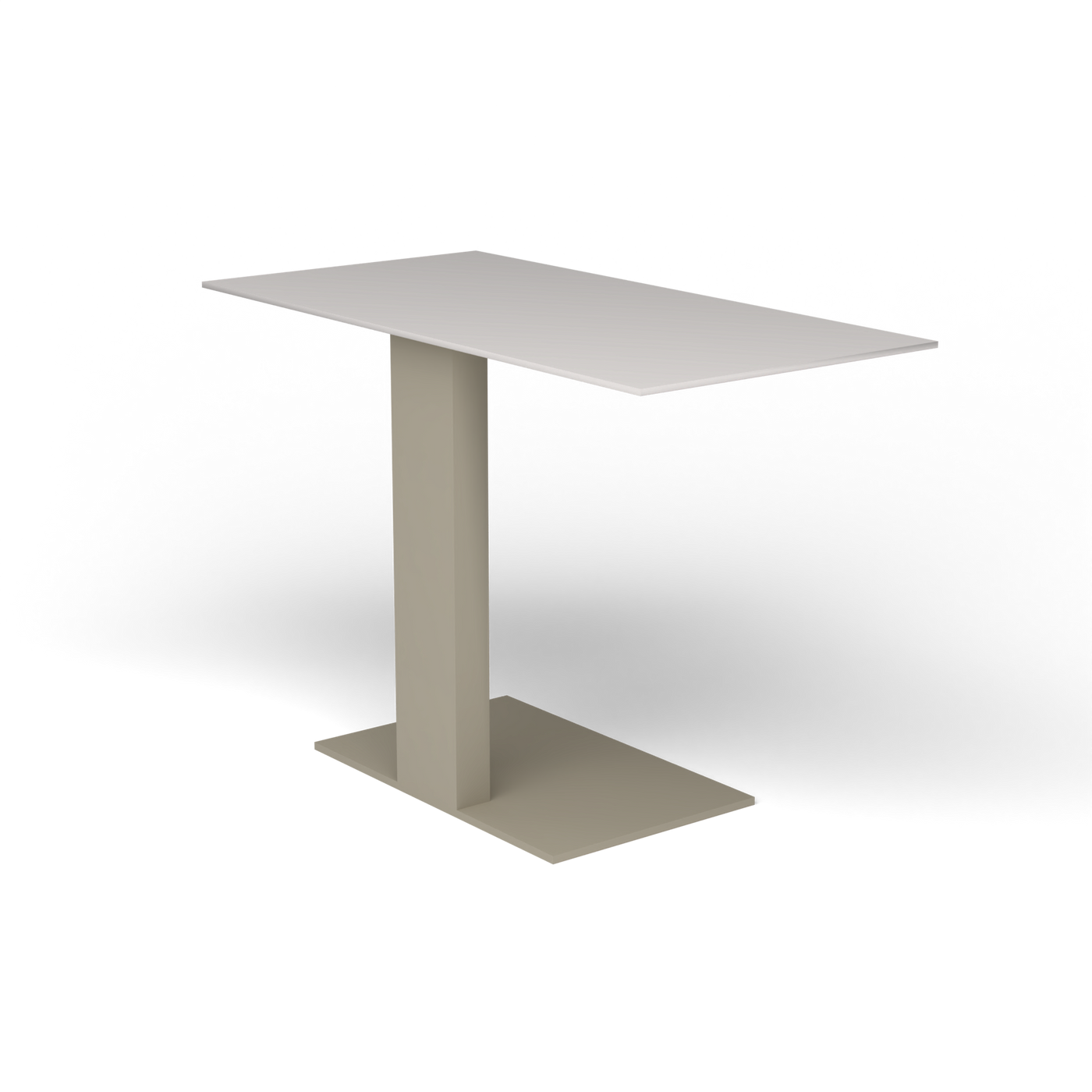 Solaris Evo Bijzettafel - Pearly Gold, Aluminium speckled Grey