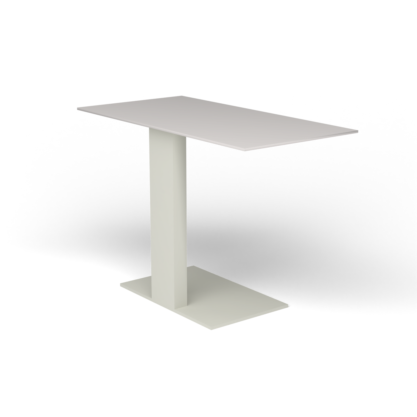 Solaris Evo Bijzettafel - Powder Grey, Aluminium speckled Grey