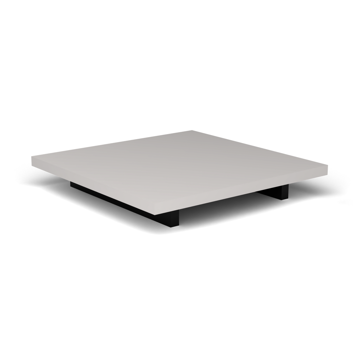 Solaris Evo Vierkante Salontafel - Black, Aluminium speckled Grey