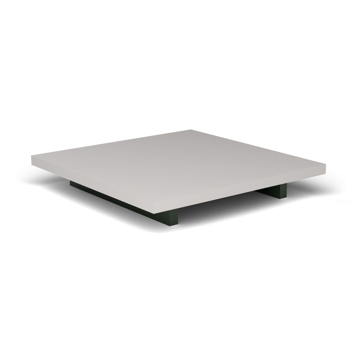 Solaris Evo Vierkante Salontafel - Bottle Green, Aluminium speckled Grey