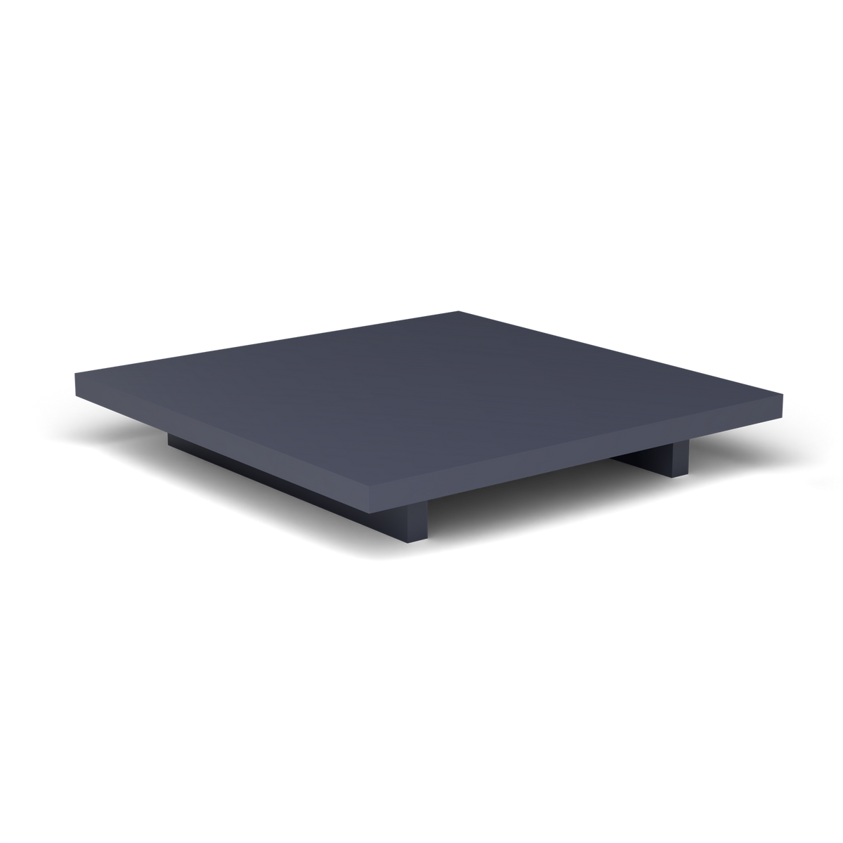 Solaris Evo Vierkante Salontafel - Grey Blue, Gelakt aluminium (volgt onderstelkleur)