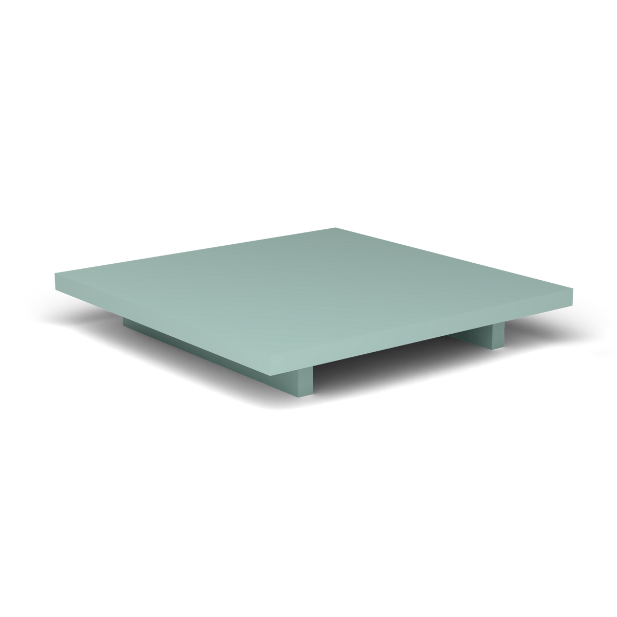 Solaris Evo Vierkante Salontafel - Light Blue, Gelakt aluminium (volgt onderstelkleur)