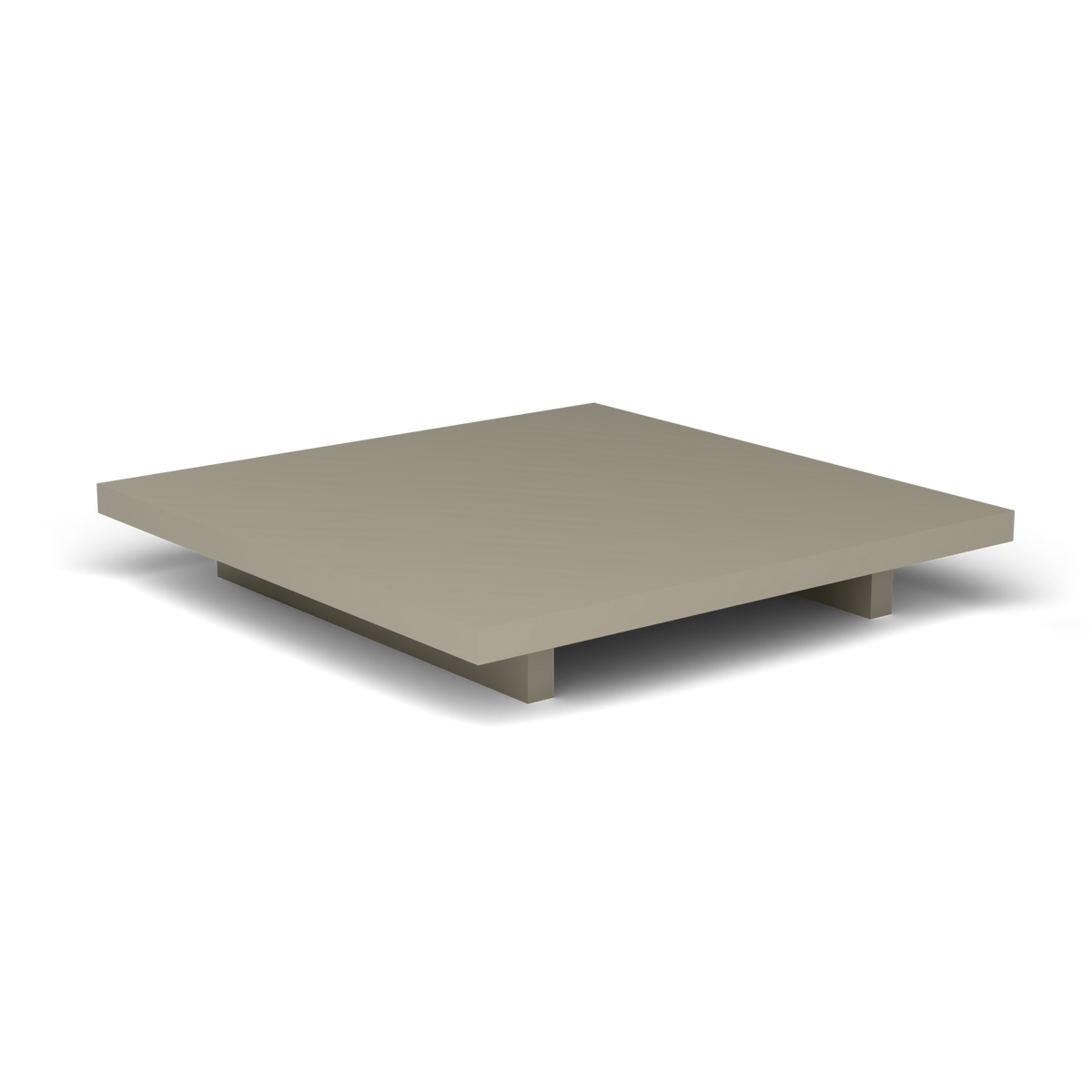 Solaris Evo Vierkante Salontafel - Pearly Gold, Gelakt aluminium (volgt onderstelkleur)